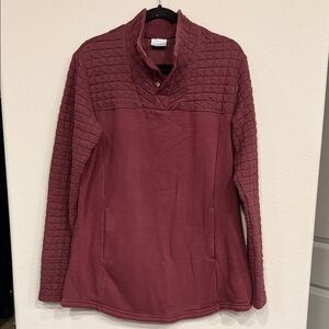 Columbia Women's Quilted Burgundy Sweater